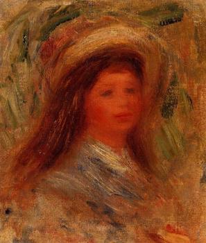皮埃爾 奧古斯特 雷諾阿 Head of a Woman 皮埃爾 奧古斯特 雷諾阿 Head of a Woman